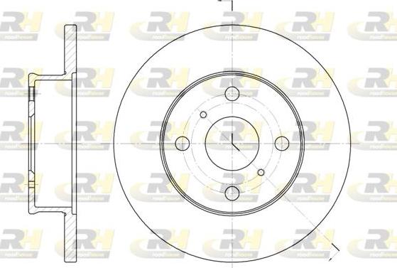 Roadhouse 6401.00 - Спирачен диск vvparts.bg