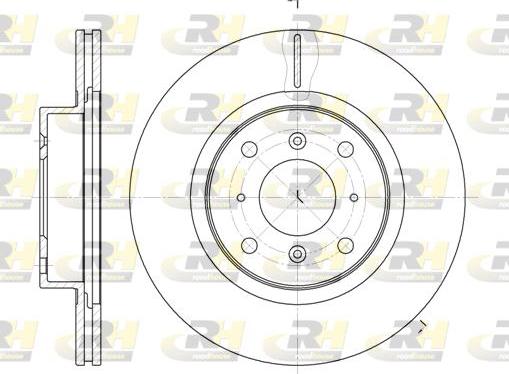 Roadhouse 6484.10 - Спирачен диск vvparts.bg