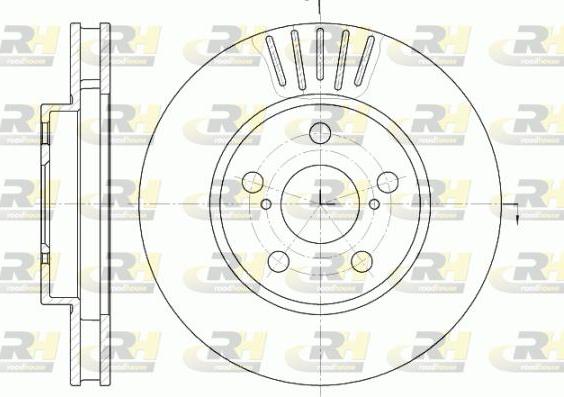 Roadhouse 6541.10 - Спирачен диск vvparts.bg