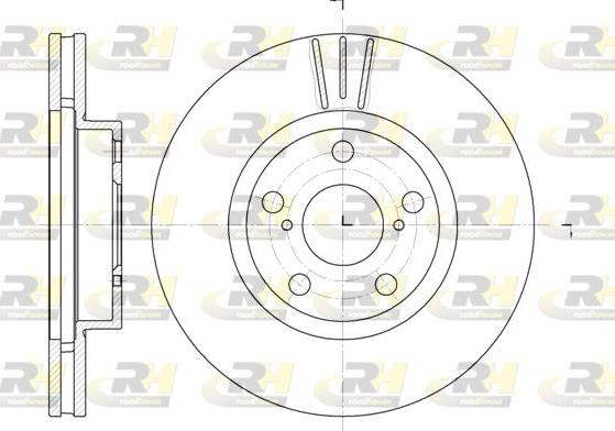 Roadhouse 6577.10 - Спирачен диск vvparts.bg