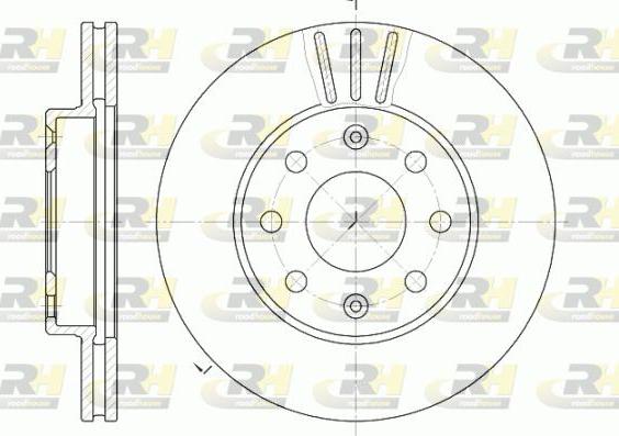 Roadhouse 6655.10 - Спирачен диск vvparts.bg