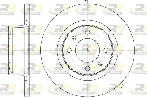 Roadhouse 6605.00 - Спирачен диск vvparts.bg