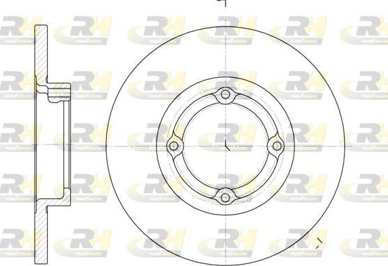 Roadhouse 6606.00 - Спирачен диск vvparts.bg