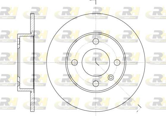 Roadhouse 6616.00 - Спирачен диск vvparts.bg