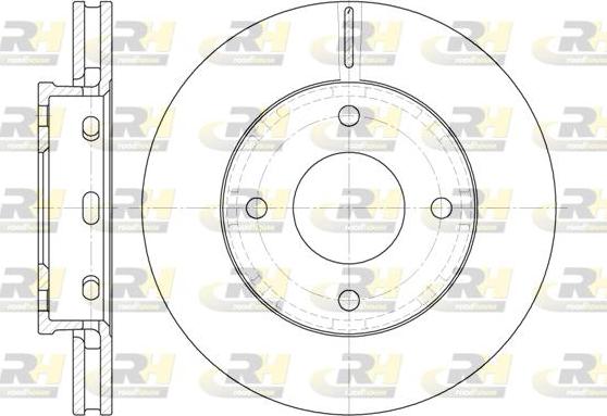 Roadhouse 6680.10 - Спирачен диск vvparts.bg