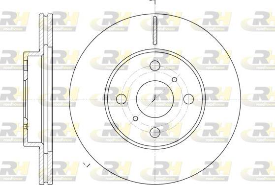 Roadhouse 6635.10 - Спирачен диск vvparts.bg