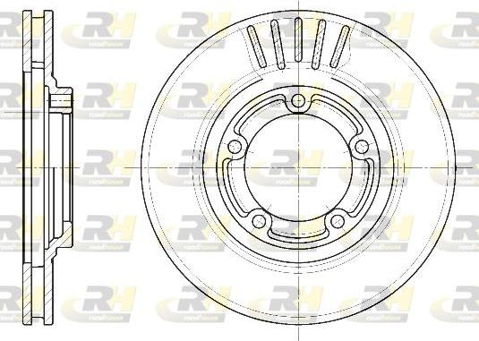 Roadhouse 6636.10 - Спирачен диск vvparts.bg