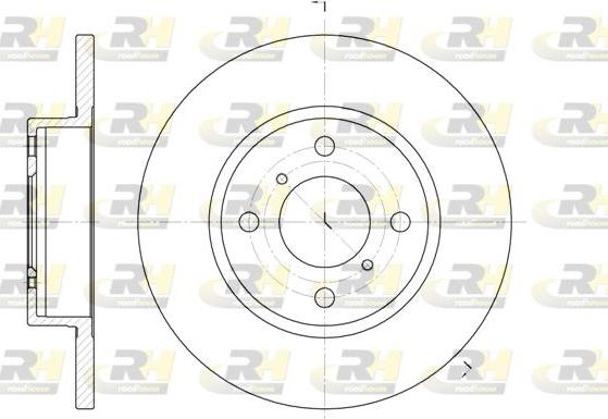 Roadhouse 6621.00 - Спирачен диск vvparts.bg