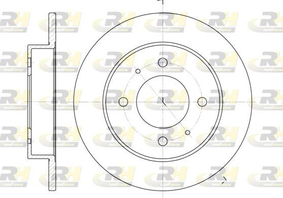 Roadhouse 6627.00 - Спирачен диск vvparts.bg