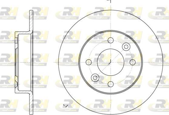 Roadhouse 6066.00 - Спирачен диск vvparts.bg