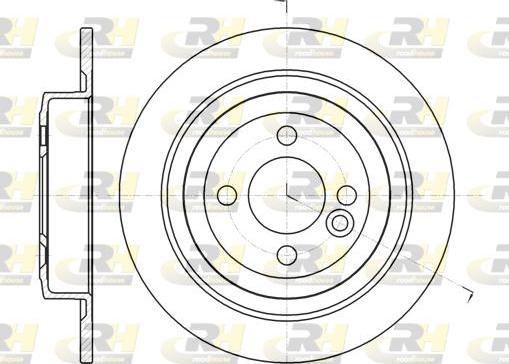 Roadhouse 61443.00 - Спирачен диск vvparts.bg