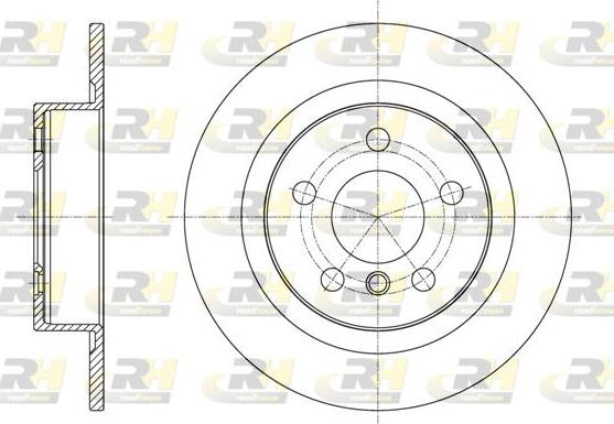 Roadhouse 61597.00 - Спирачен диск vvparts.bg