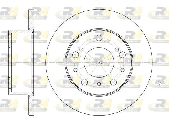 Roadhouse 6168.00 - Спирачен диск vvparts.bg