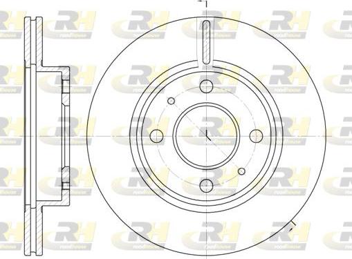 Roadhouse 6105.10 - Спирачен диск vvparts.bg