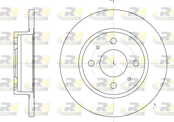 Roadhouse 6101.00 - Спирачен диск vvparts.bg