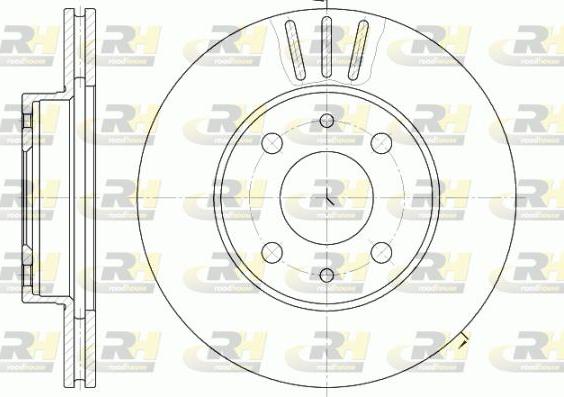 Roadhouse 6107.10 - Спирачен диск vvparts.bg