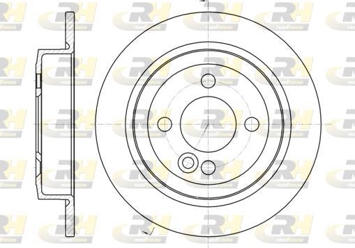 Roadhouse 61195.00 - Спирачен диск vvparts.bg