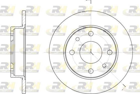 Roadhouse 6110.00 - Спирачен диск vvparts.bg