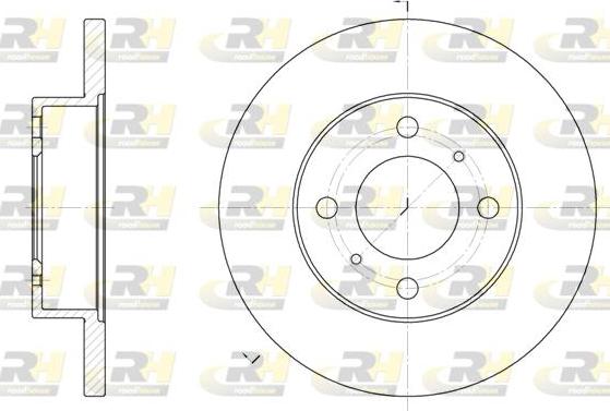 Roadhouse 61117.00 - Спирачен диск vvparts.bg