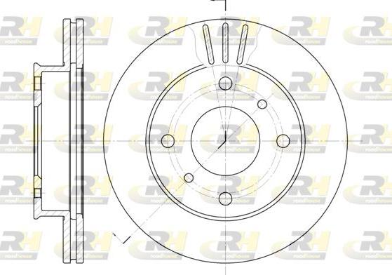 Roadhouse 6113.10 - Спирачен диск vvparts.bg