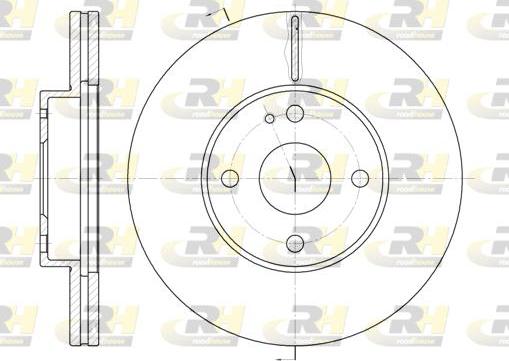 Roadhouse 6184.10 - Спирачен диск vvparts.bg