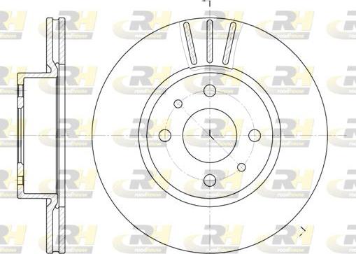 Roadhouse 6183.10 - Спирачен диск vvparts.bg