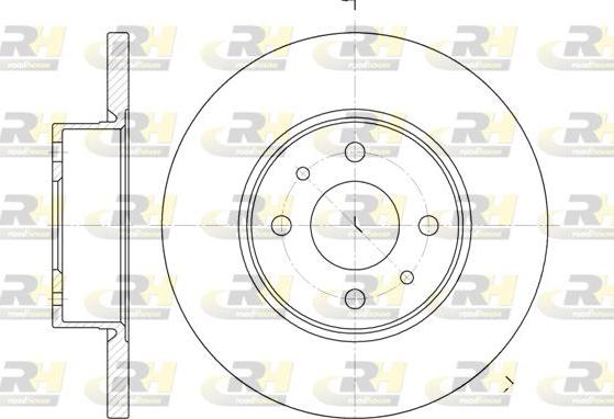 Roadhouse 6182.00 - Спирачен диск vvparts.bg