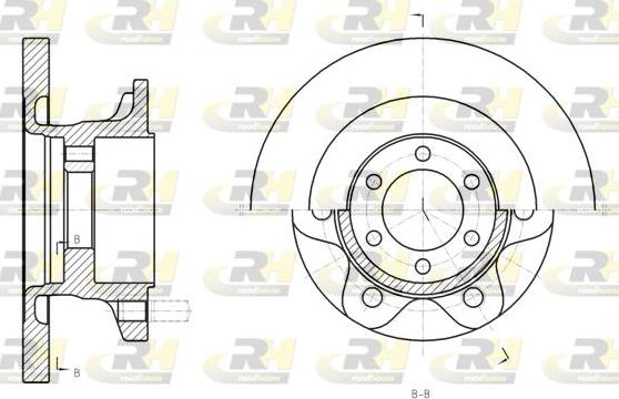 Roadhouse 61308.00 - Спирачен диск vvparts.bg