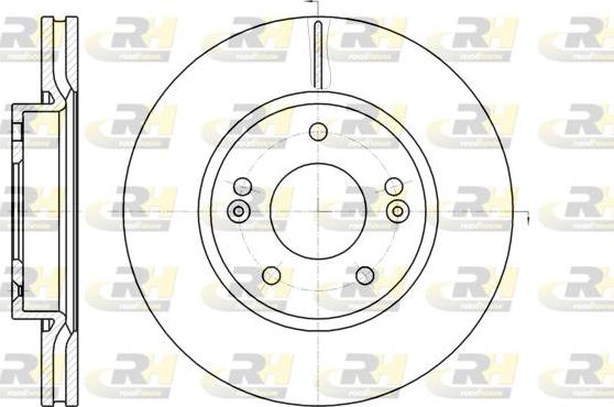 Roadhouse 61208.10 - Спирачен диск vvparts.bg