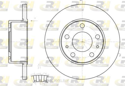 Roadhouse 61202.00 - Спирачен диск vvparts.bg