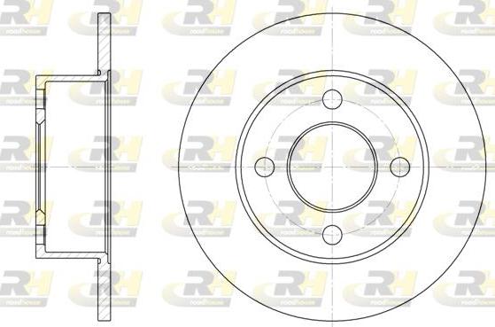 Roadhouse 6122.00 - Спирачен диск vvparts.bg