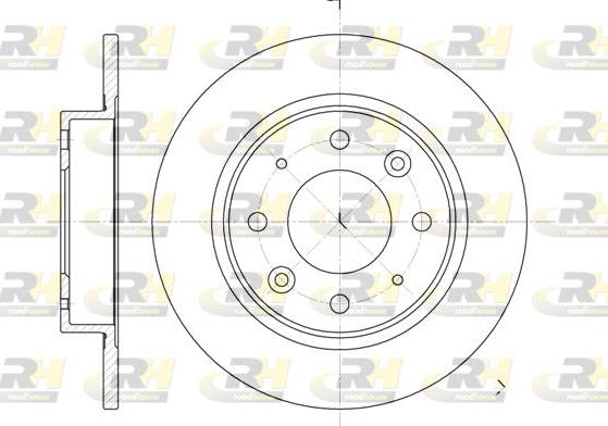 Roadhouse 6813.00 - Спирачен диск vvparts.bg