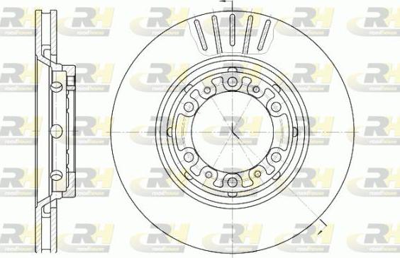 Roadhouse 6883.10 - Спирачен диск vvparts.bg