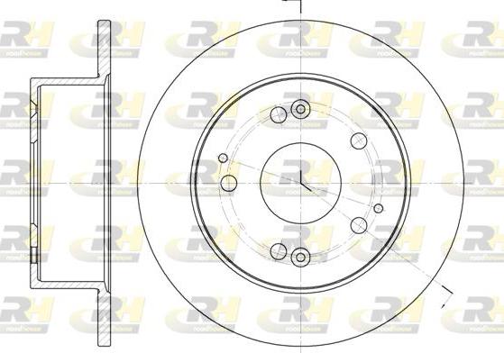 Roadhouse 6875.00 - Спирачен диск vvparts.bg