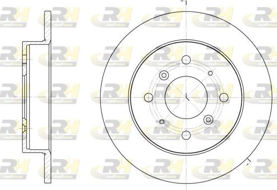 Roadhouse 6208.00 - Спирачен диск vvparts.bg