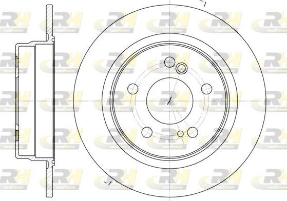 Roadhouse 6270.00 - Спирачен диск vvparts.bg