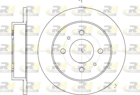 Roadhouse 6765.00 - Спирачен диск vvparts.bg