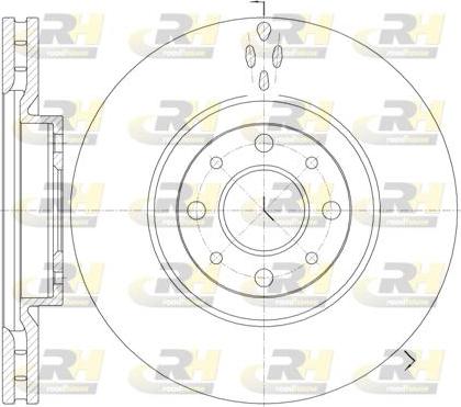 Roadhouse 6734.10 - Спирачен диск vvparts.bg