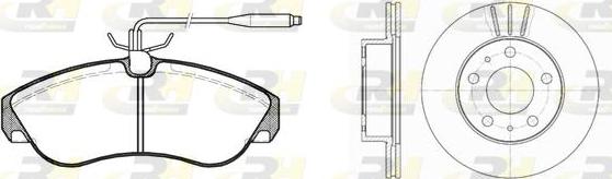 Roadhouse 8487.00 - Спирачен комплект, дискови спирачки vvparts.bg