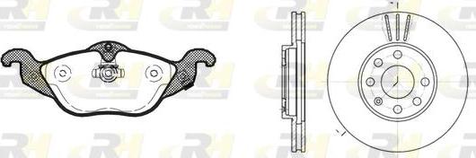 Roadhouse 8684.00 - Спирачен комплект, дискови спирачки vvparts.bg