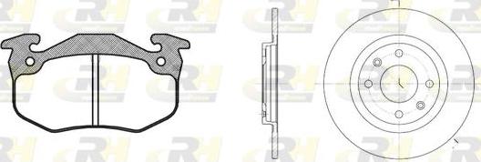 Roadhouse 8144.00 - Спирачен комплект, дискови спирачки vvparts.bg