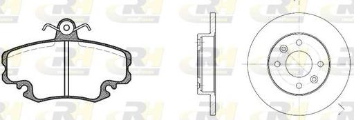 Roadhouse 8141.04 - Спирачен комплект, дискови спирачки vvparts.bg