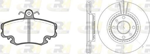 Roadhouse 8141.06 - Спирачен комплект, дискови спирачки vvparts.bg