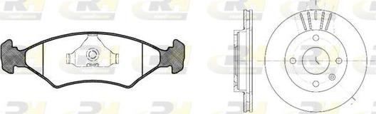 Roadhouse 8119.01 - Спирачен комплект, дискови спирачки vvparts.bg