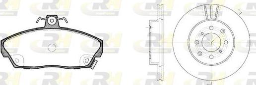 Roadhouse 8337.01 - Спирачен комплект, дискови спирачки vvparts.bg