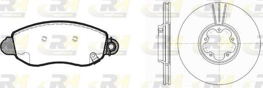 Roadhouse 8772.00 - Спирачен комплект, дискови спирачки vvparts.bg