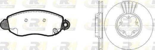 Roadhouse 8772.01 - Спирачен комплект, дискови спирачки vvparts.bg