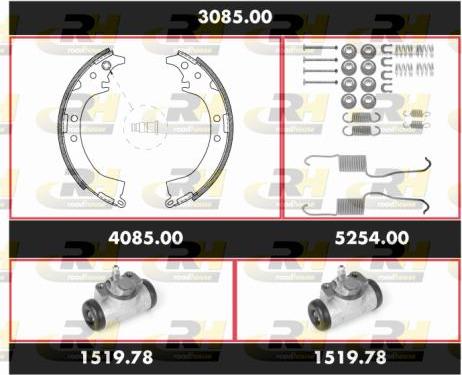 Roadhouse 3085.00 - Комплект спирачна челюст vvparts.bg