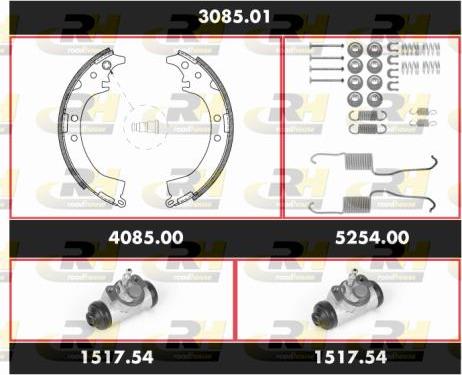 Roadhouse 3085.01 - Комплект спирачна челюст vvparts.bg