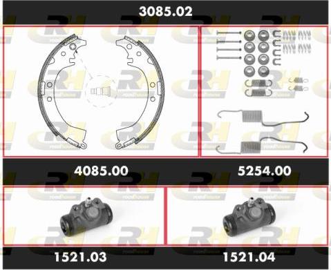 Roadhouse 3085.02 - Комплект спирачна челюст vvparts.bg